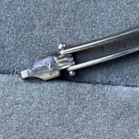 Vintage Silver Tennis Bracelet Gate Link Bracelet Vintage Modern Jewelry Gift - Picture 13 of 13